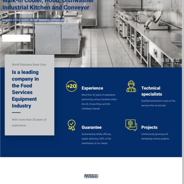 World Stainless Steel Corp Sitio Web portada
