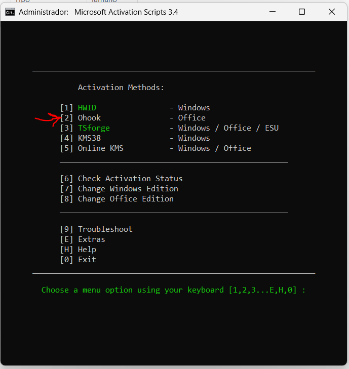 Guía paso a paso de los scripts de activación de Microsoft (MAS)4