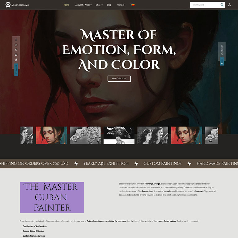 arangoriginals.com website sitioweb